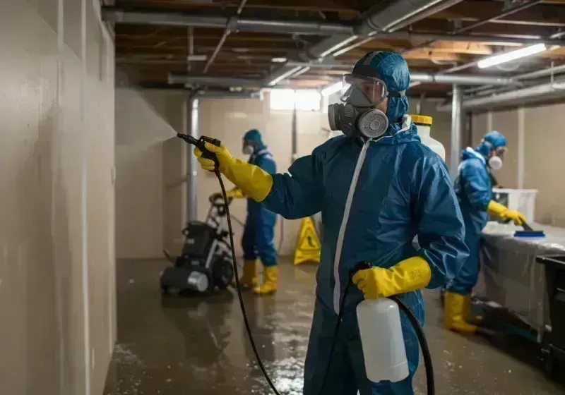 Basement Sanitization and Antimicrobial Treatment process in Ocean Grove, MA